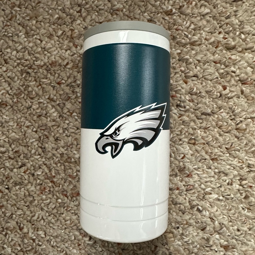Philadelphia Eagles NFL 12 oz Double Wall Slim Can Coolies  ~ Brand New
